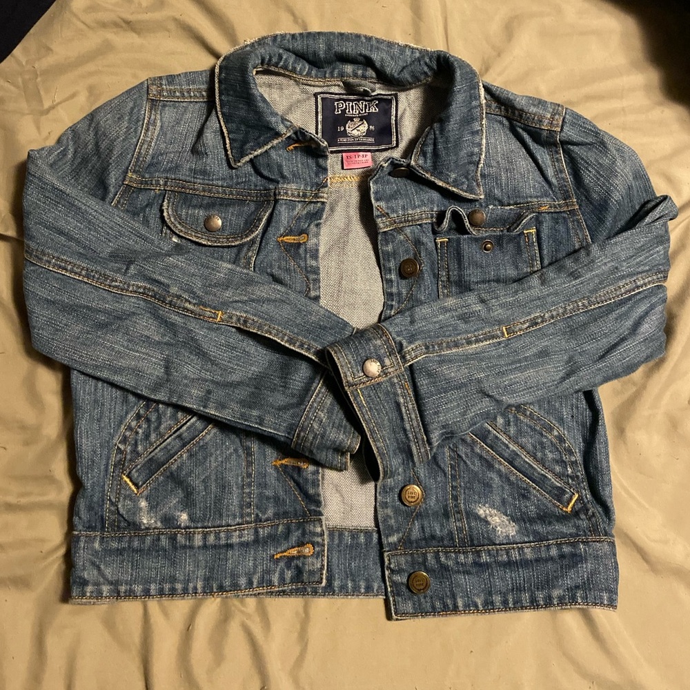 VSPink Denim Jacket XS RARE!!!